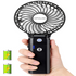 Lilac Milo portable 5200mAh power bank with built-in USB fan, compact handheld tech accessory for on-the-go cooling and charging.