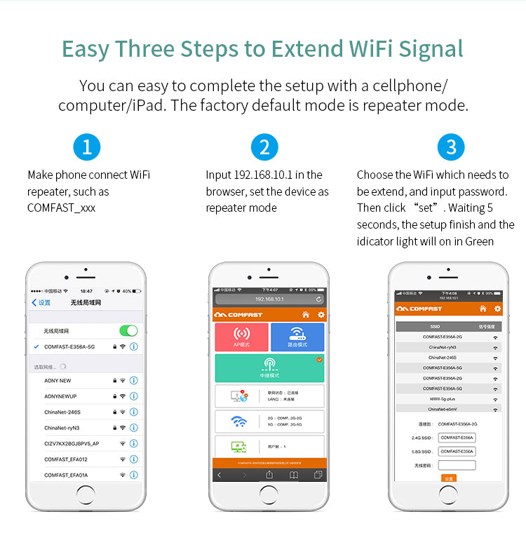 Teal Simba 1200Mbps WiFi extender with antenna, router booster, and repeater for improved wireless signal and coverage.