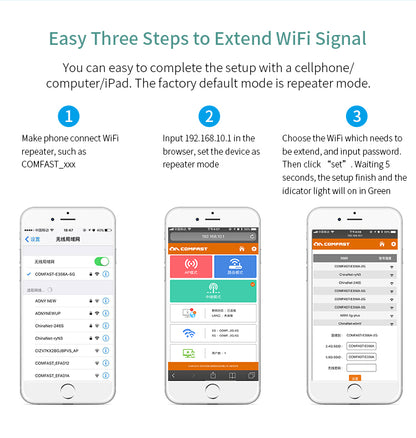 Teal Simba 1200Mbps WiFi extender with antenna, router booster, and repeater for improved wireless signal and coverage.