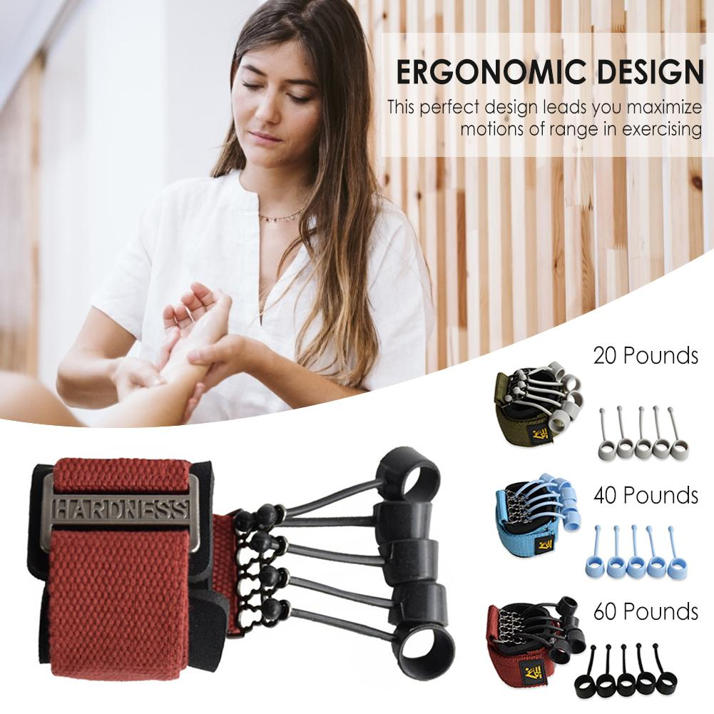Lilac Milo finger gripper strength trainer with hand yoga resistance band for grip and finger strength exercises.