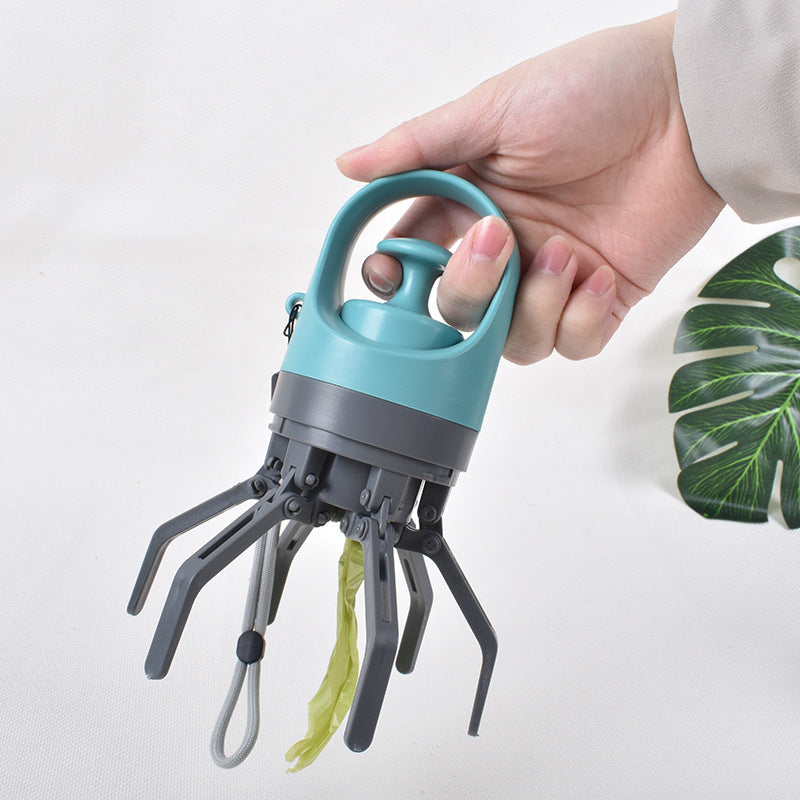 White Eucalyptus dog pooper scooper from A4wish, pet waste pickup tool with ergonomic handle and durable design for easy cleaning.