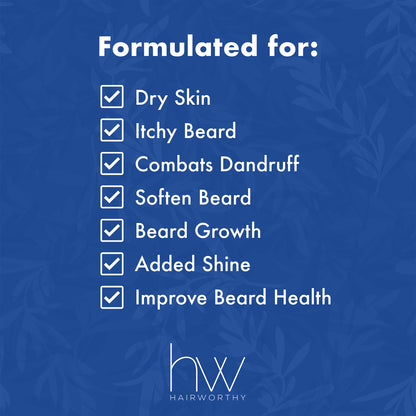 Black Sugarplum Hairworthy Hairembrace Beard Oil bottle with dropper, ideal for nourishing and moisturizing beards in the Bath &amp; Beauty collection.
