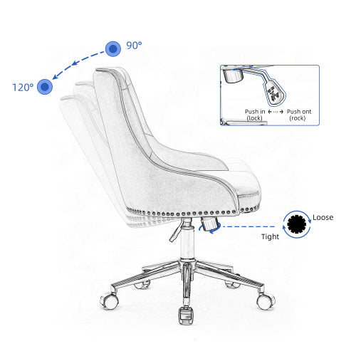 Teal Simba home office desk chair with ergonomic design, suitable for bedroom or living room relaxation and work spaces.
