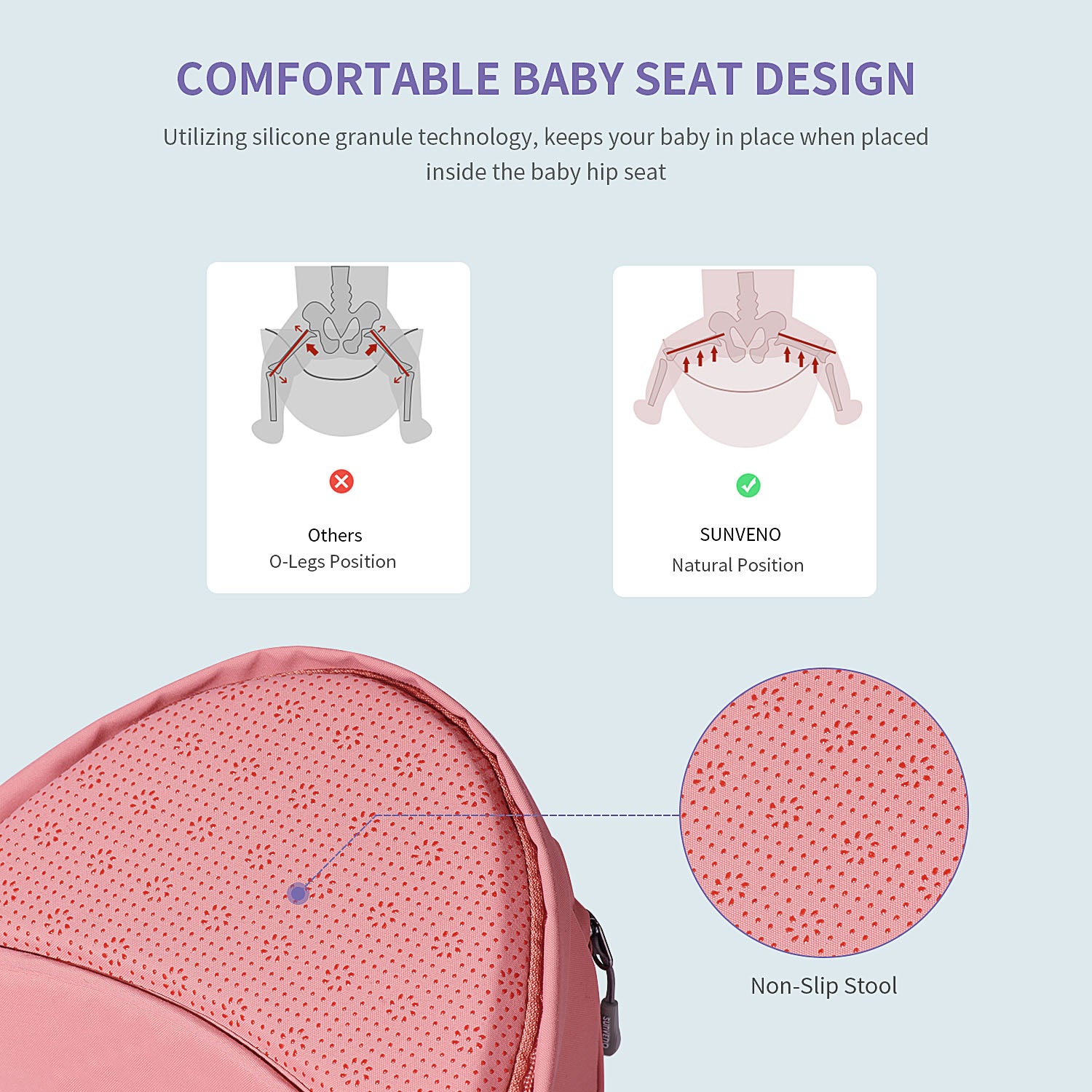 Maroon Chronos baby hipseat carrier for fashionable parenthood, with padded seat and adjustable straps for comfortable carrying.