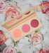 Sky Blue Lucy SG Three Shades Blush Palette 12 featuring a variety of blush shades in a sleek makeup palette.