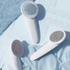 Lilac Milo UFO pet massage comb for cats and dogs, grooming brush with a unique UFO-shaped design for gentle detangling and brushing.