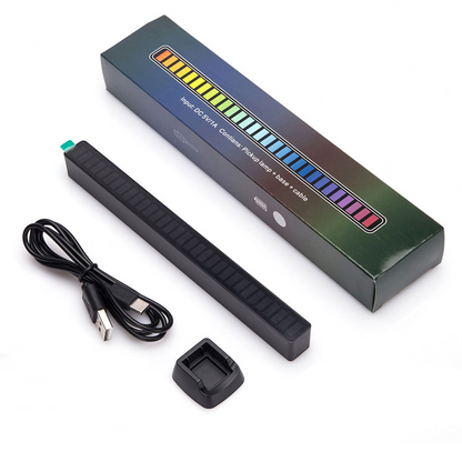 Lilac Milo RGB LED music sound control light displaying colorful light patterns, designed for music synchronization and ambiance.