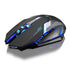 Yellow Pandora Ninja Dragon Stealth 7 wireless gaming mouse with silent LED lights, designed for mobile and laptop use.