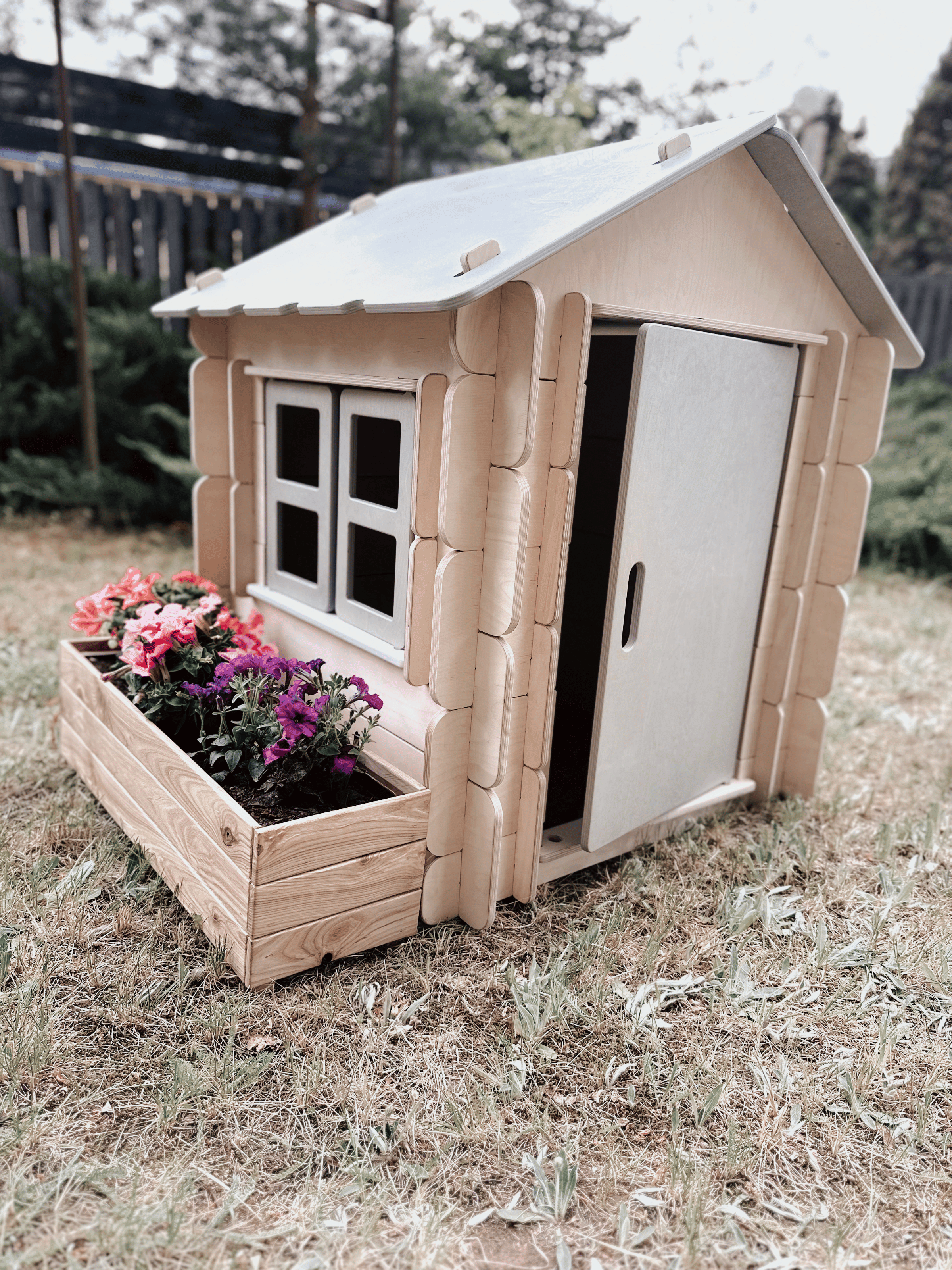 Little Bunny Playhouse furniture by Lavender Arachne, a colorful kids&