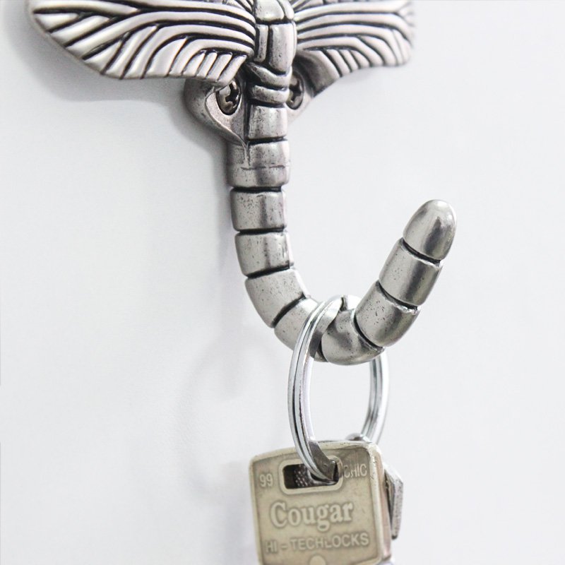 Fuchsia Molly Dragonfly Coat Hook, novelty wall hook shaped like a dragonfly, perfect for decorative and functional home organization.