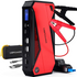Teal Simba 800A Peak 18000mAh portable automotive jump starter battery booster with cables and digital display.