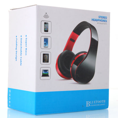 Wireless stereo sports Bluetooth headphones with microphone by Lilac Milo, shown with ear hooks and inline controls.