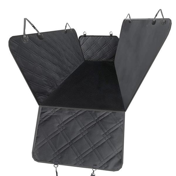 Teal Simba waterproof pet seat cover on car seat, protects fabric from pet hair, dirt, and spills during travel.