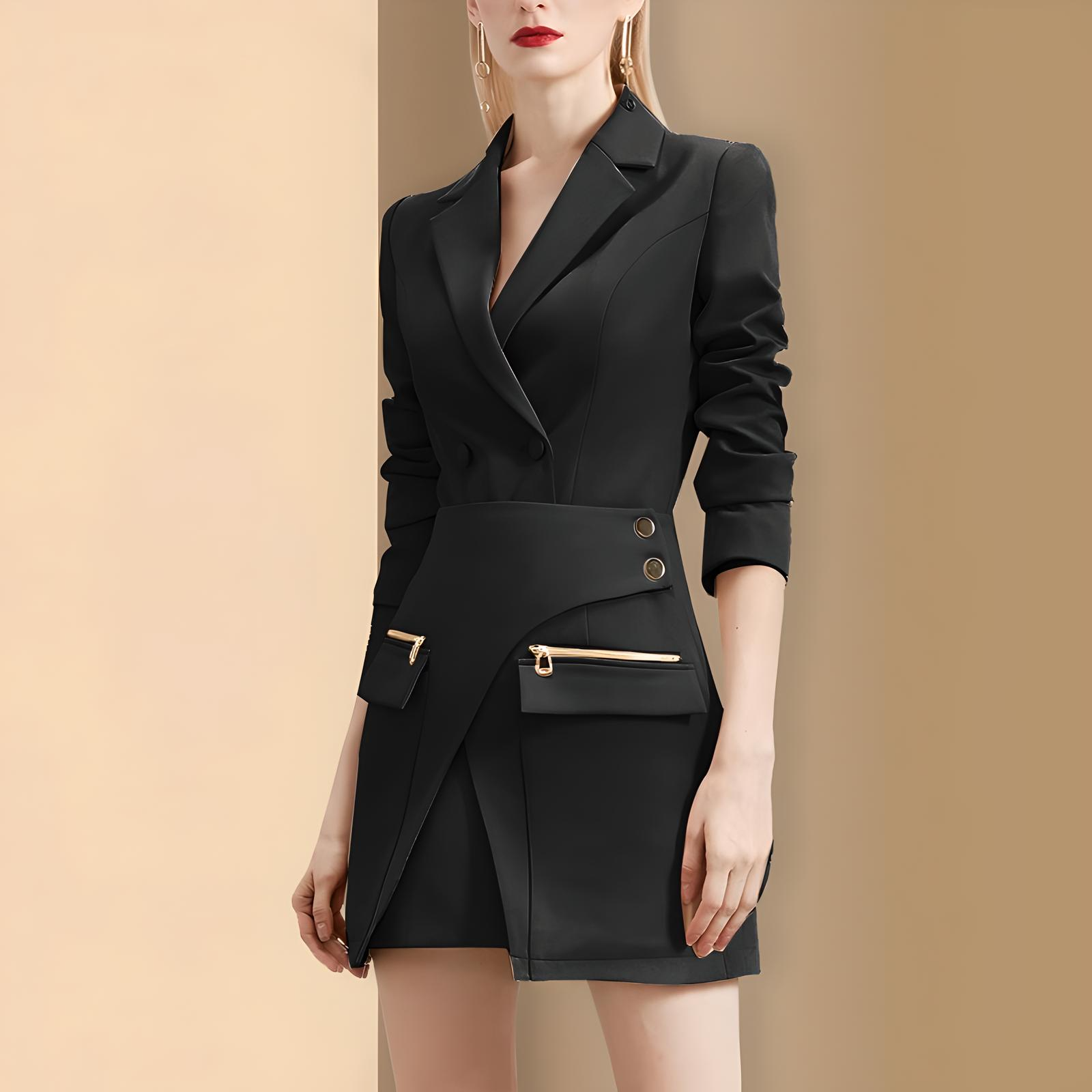 Carmine Juneberry Royal Edge™ OL Skirt Suit Haute Edition 25 matching set, featuring a tailored blazer and pencil skirt in elegant fabric.