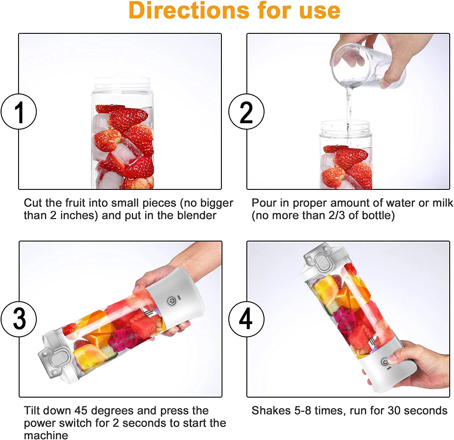 Lilac Milo 600ML waterproof electric juicer and fruit mixer bottle blender for home use, featuring durable design and easy operation
