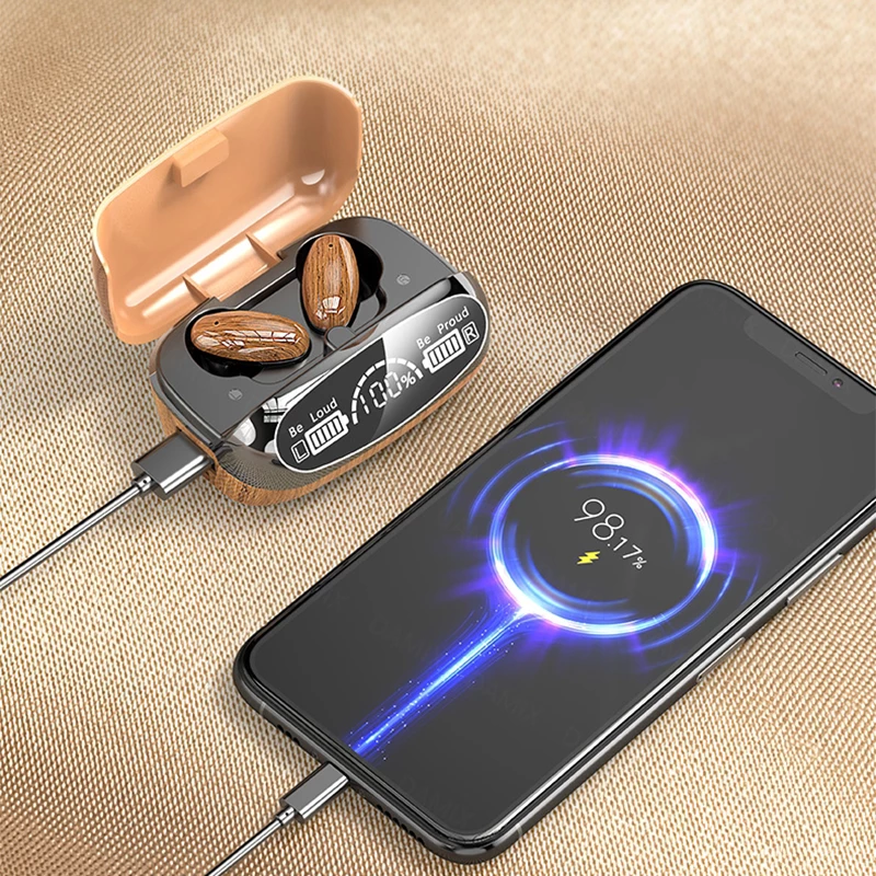Lilac Milo TWS Wireless Headphones with Bluetooth 5.2, stereo sound, sport earphones, compact and sleek design.