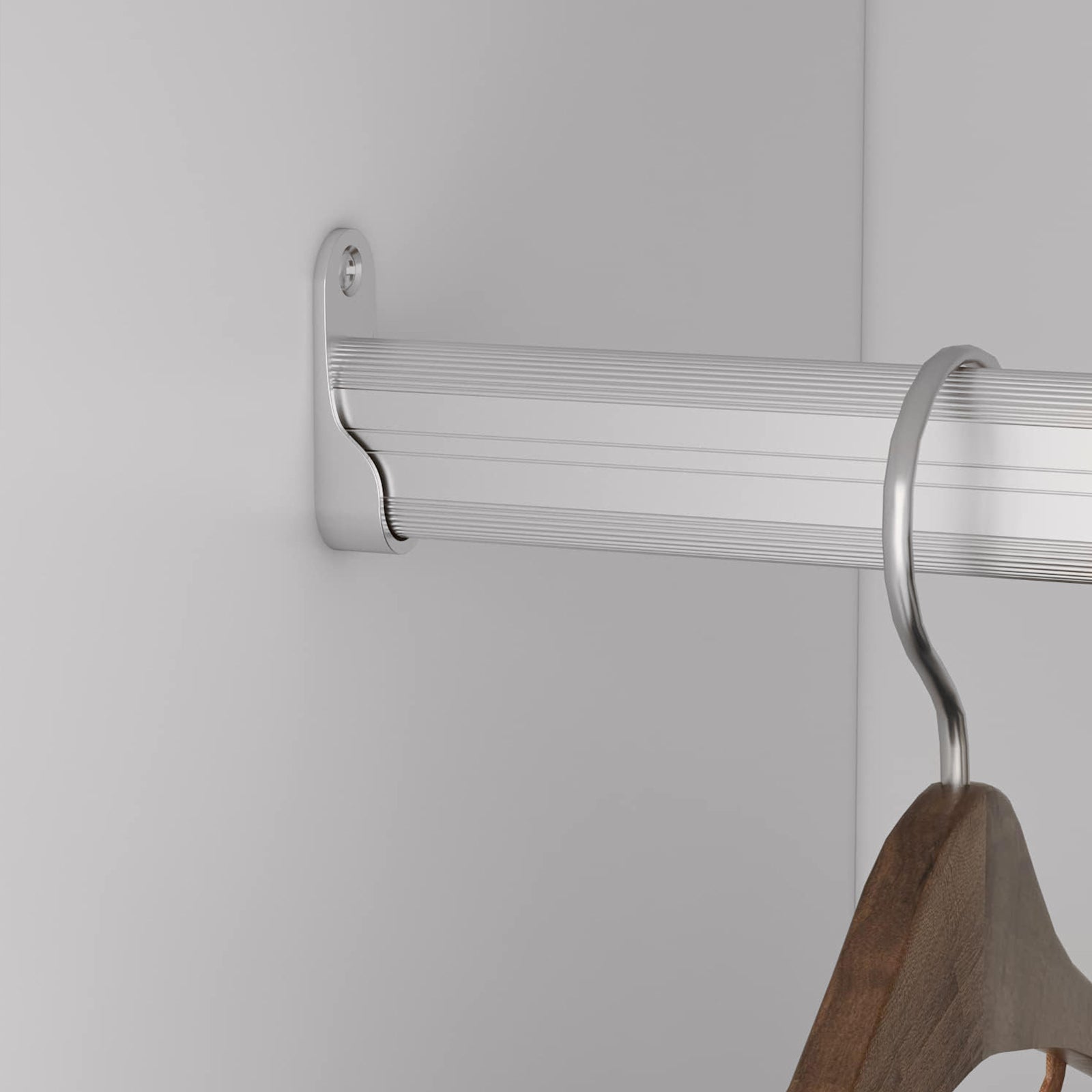 A5 Modular Wooden Closet Organizer System by Mauve Snowdrop with compartments for bedroom storage and organization.