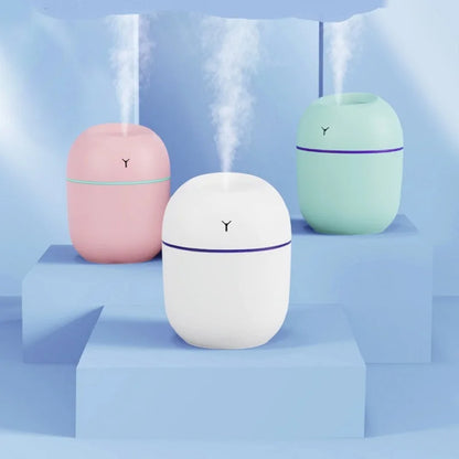 Sky Pandion portable ultrasonic humidifier and essential oil diffuser with LED light, compact device for home or office use.