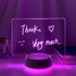 Lilac Milo touch control 3D night light with message board, rewritable base, and customizable lighting for tech accessories.