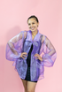 Lavender Olivia Organza Cover Up jacket by Amber Lemon, lightweight and sheer with delicate fabric and elegant design.