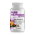 Bottle of Erin Chaos Pure Multi-Vitamins for Women with colorful label and caps, designed for women&