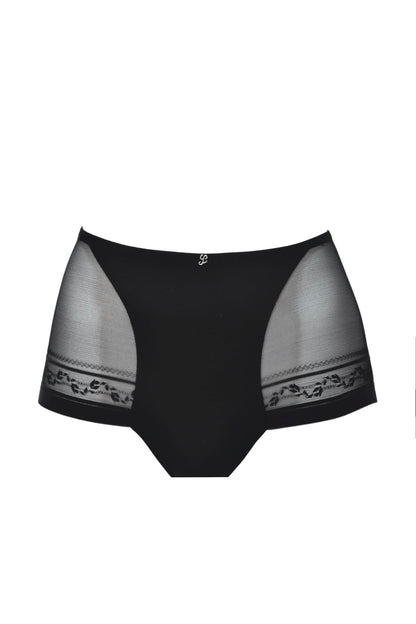Turquoise Atalanta Evolution Line Culotte lingerie in soft fabric with lace trim, beige color, and comfortable fit.