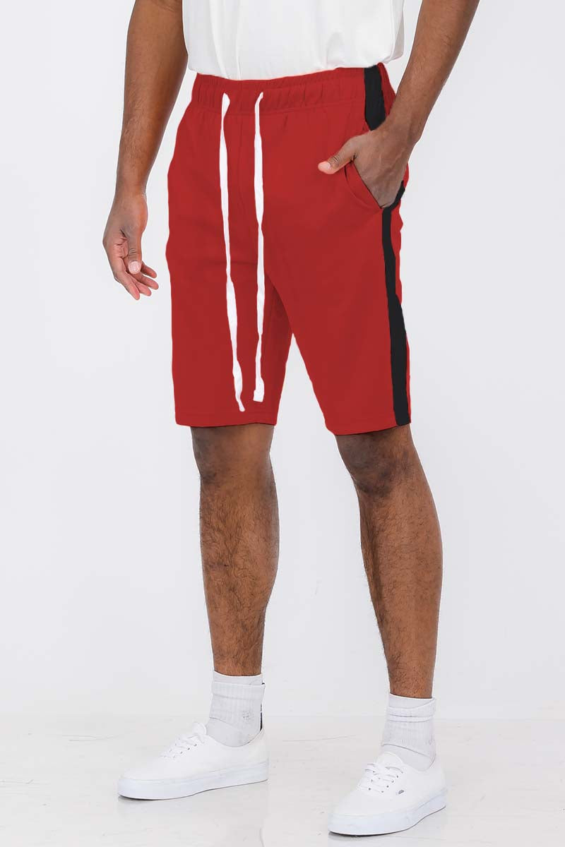 Lime Milo single stripe shorts with a comfortable fit, featuring a stylish striped pattern and casual design for everyday wear.