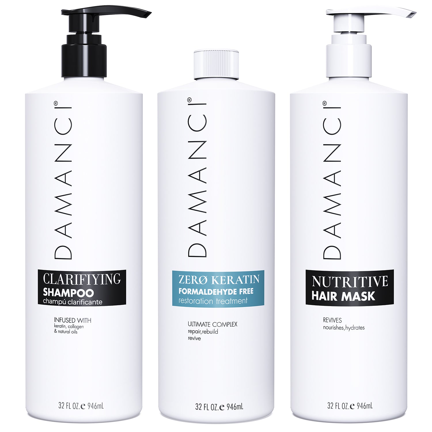 Chocolate Baobab Zerø Keratin Revival Kit for haircare, featuring bottles and tools for revitalizing keratin treatments.