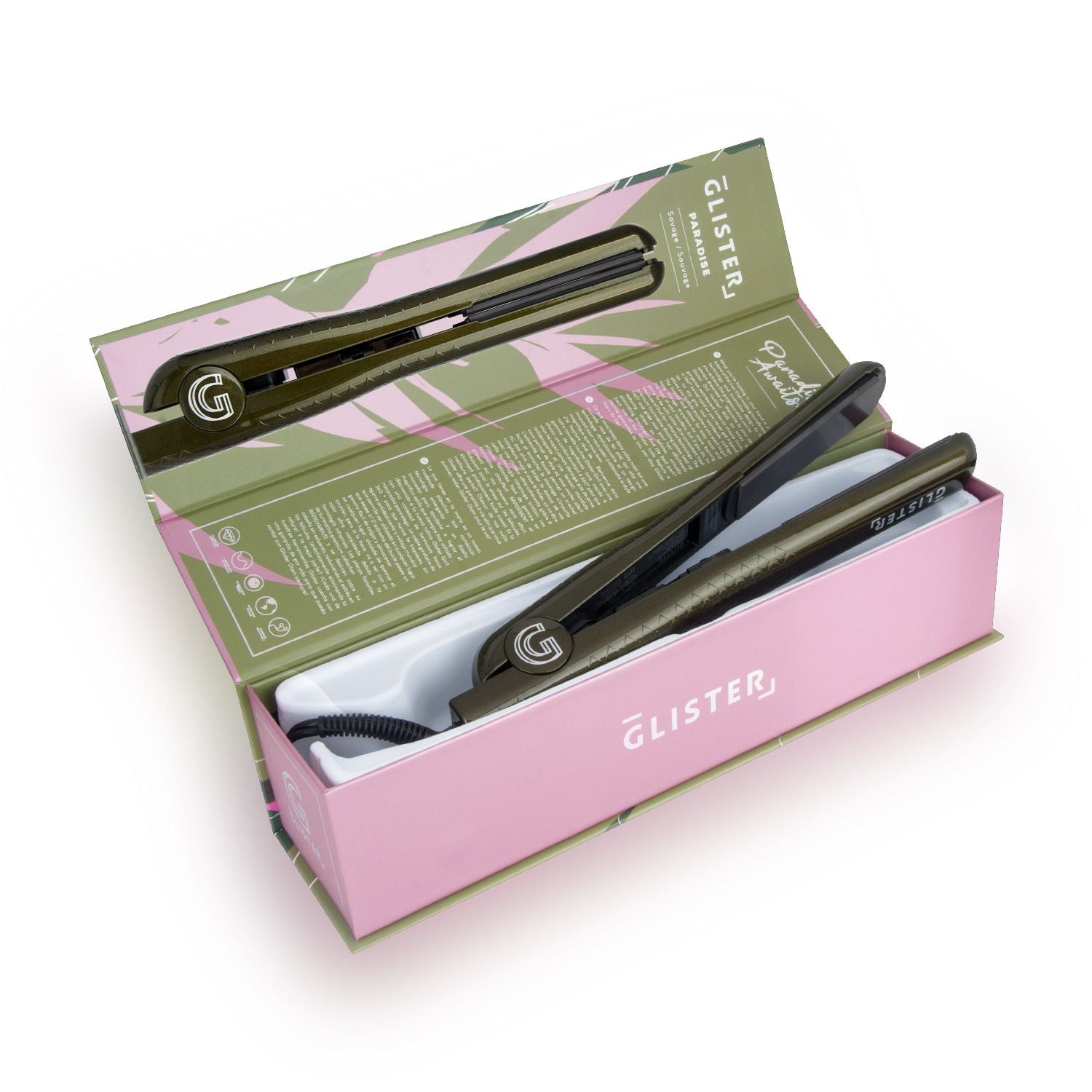 Sky Blue Thrace Paradise 1.25" flat iron with tourmaline gemstone infusion for smooth, shiny hair styling.