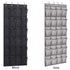 Turquoise Pandion over door shoe organizer with 24 clear fabric pockets for closet storage and organization.