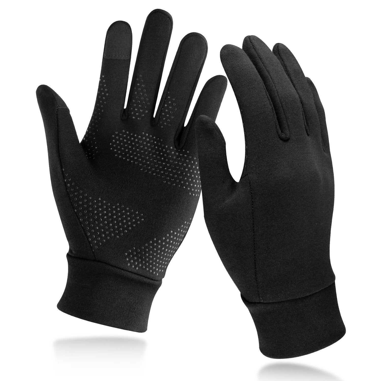 Indigo Eurybia lightweight running gloves in breathable fabric with a snug fit, designed for outdoor sports and running activities.