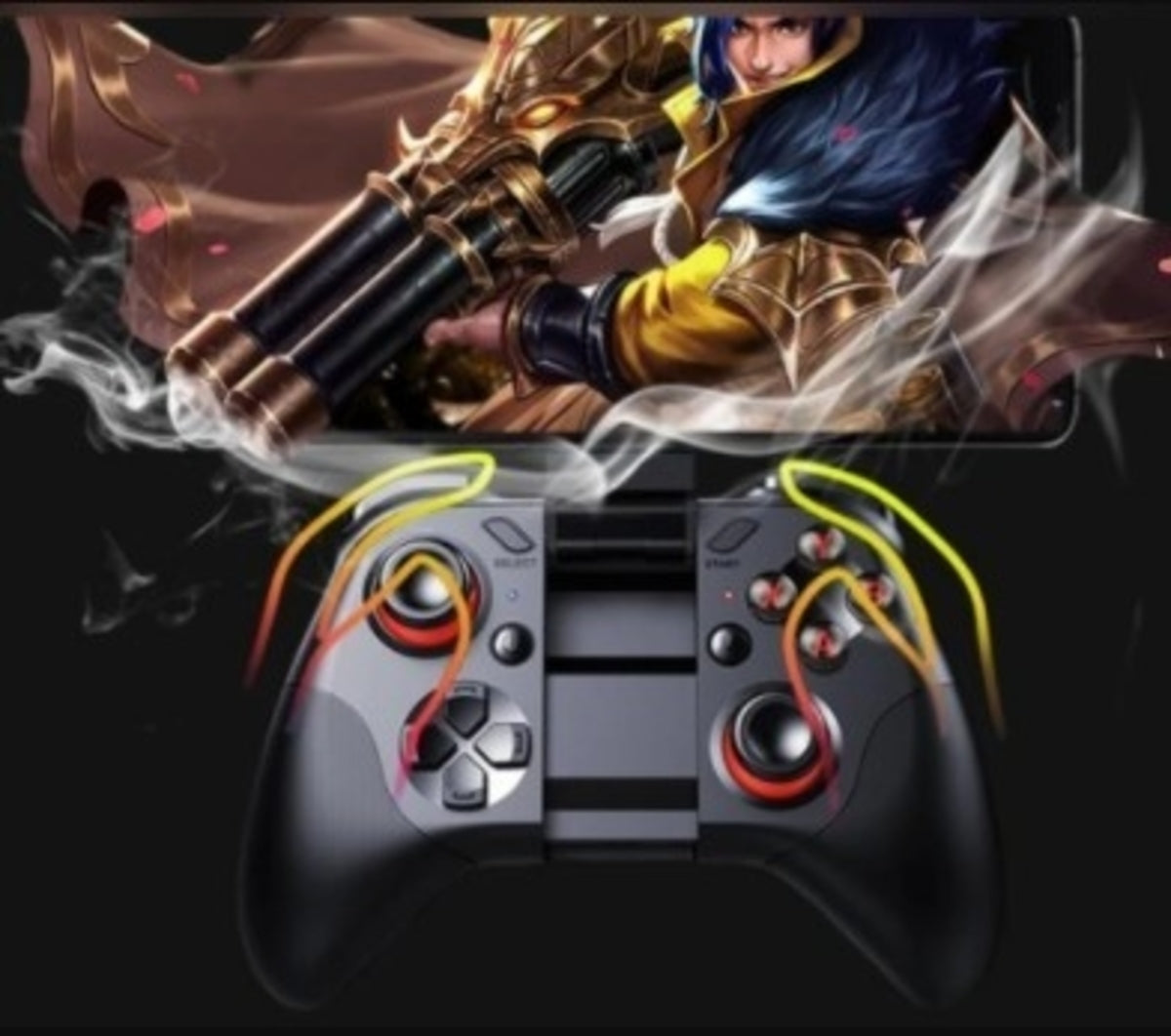 Yellow Pandora Dragon VR Gaming 3D stereo headset with Bluetooth controller, featuring adjustable headband and cushioned ear cups.
