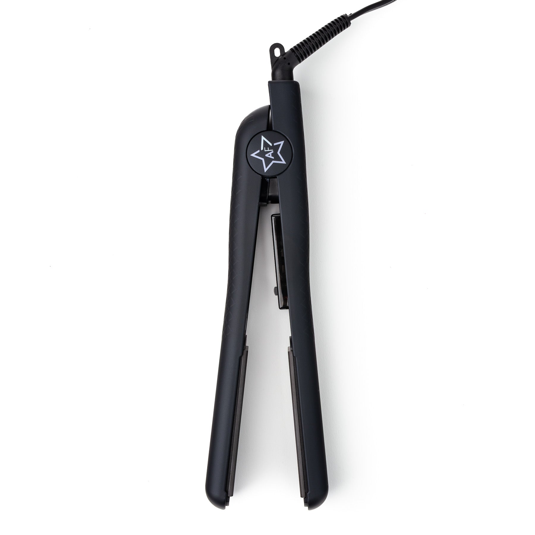 Sky Blue Thrace Almost Famous 1.25" Venice Babe flat iron with Luxe Gem infused plates, for smooth, shiny hair styling.