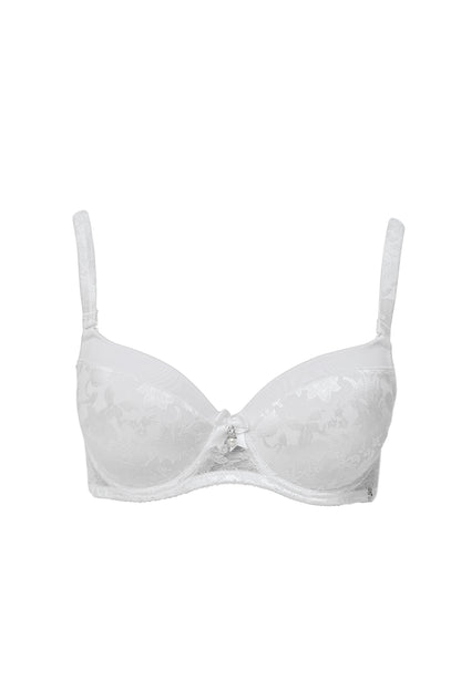 Turquoise Atalanta Haute Couture line bra with preshaped cups in C, D, E sizes, featuring elegant lingerie and feminine design.