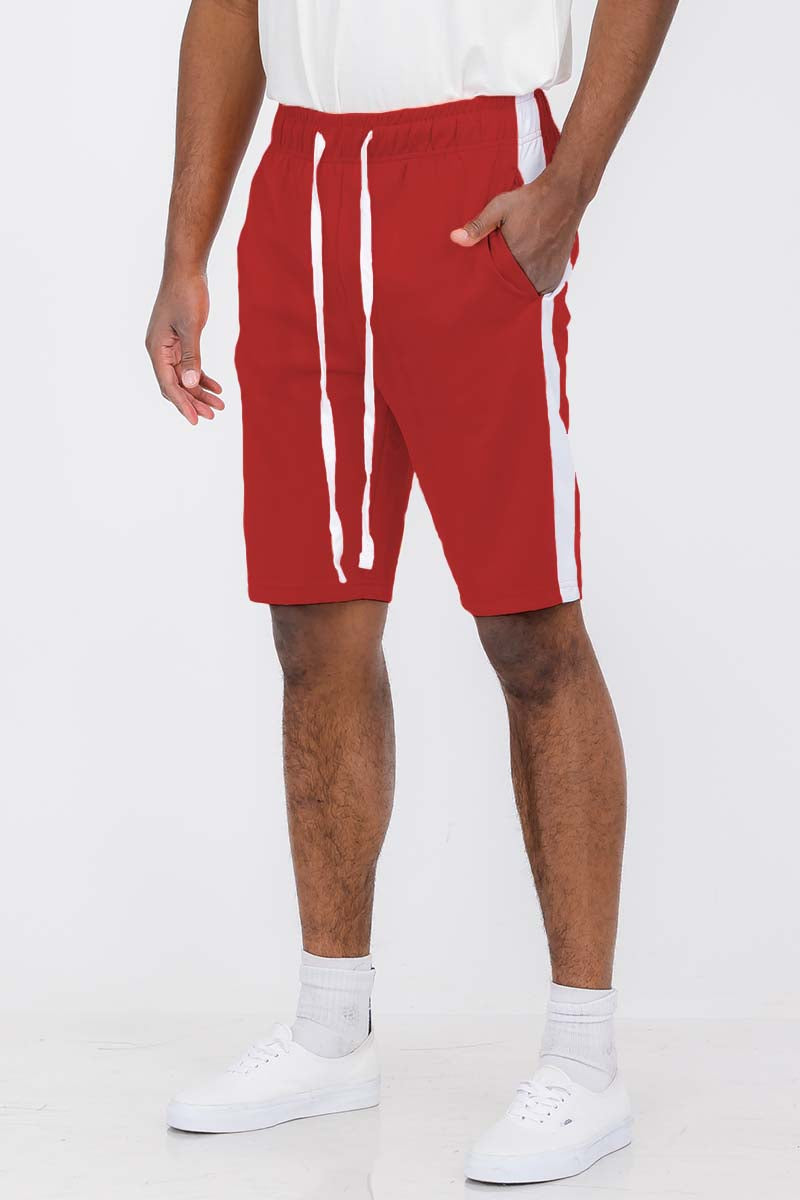 Lime Milo single stripe shorts with a casual fit, featuring a stylish stripe design and comfortable fabric.