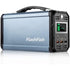 Teal Simba FlashFish 300W solar generator with 60000mAh portable power station showing multiple output ports and digital display