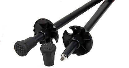 Triangulum Mons Peak IX Tiger Paw Z trekking poles with ergonomic grips and adjustable shafts for outdoor hiking and trekking.