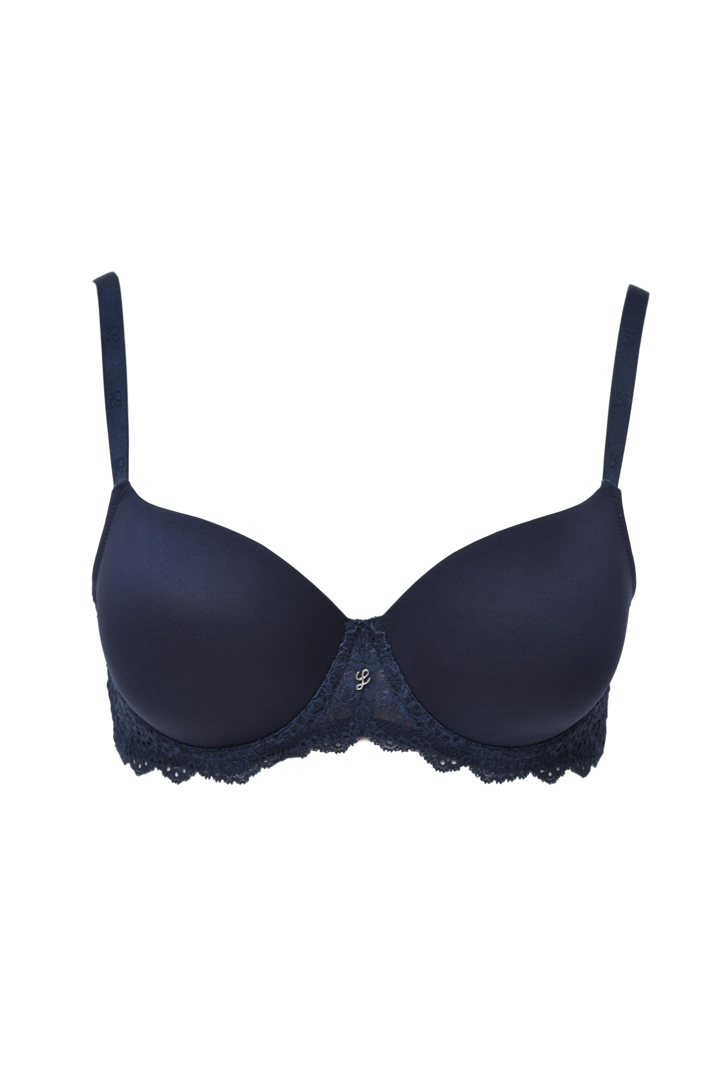 Turquoise Atalanta Feel Good Line bra with preshaped cups in C, D, and E sizes, featuring comfortable lingerie design.