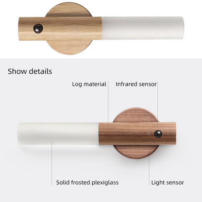 Lilac Milo portable wireless lamp with motion sensor and auto-on feature, ideal as a tech accessory for convenience lighting.