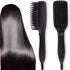 Teal Simba hair straightener brush and hot comb electric hair styler with heated bristles for smooth, straight hair styling.