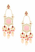 Gray Chloe elegant earrings for party and casual wear, featuring stylish design and shiny finish, suitable for various occasions.