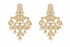 Gray Chloe designer earrings for women, stylish earrings with intricate metalwork and elegant design.