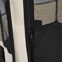 Taupe Shadow soft pet playpen folding tent with mesh sides for puppies, cats, and small dogs, providing a cozy play area.