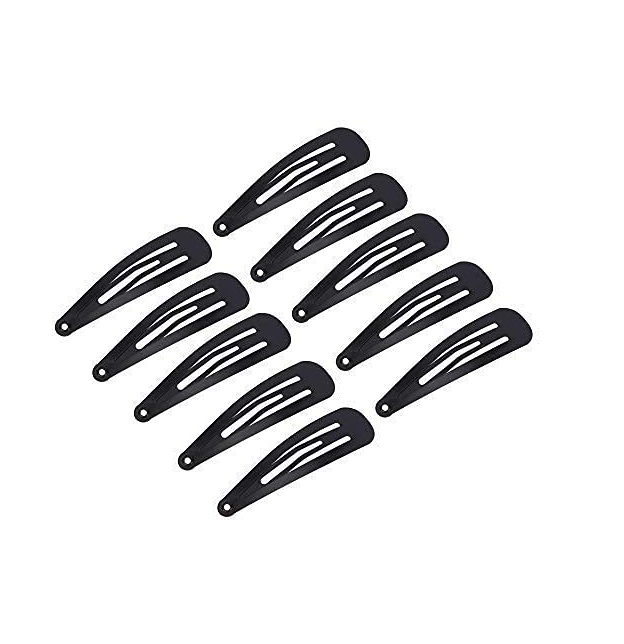 Pack of 10 Taupe Ajax hair clips for women and girls, featuring various styles in a colorful accessories set.