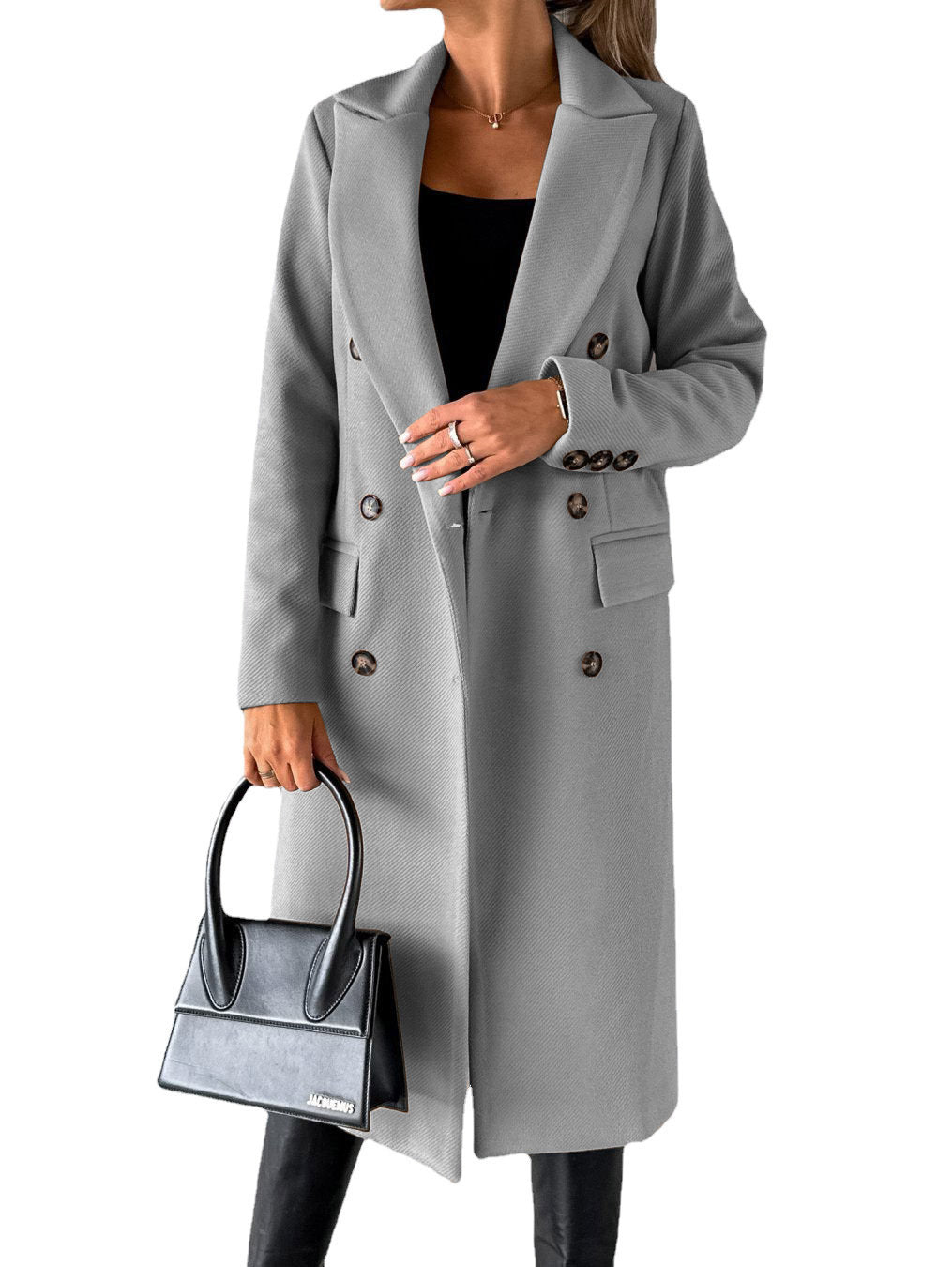 Carmine Juneberry Amberline City Slim Coat 25 Edition in beige, tailored jacket with sleek design and collar detail.