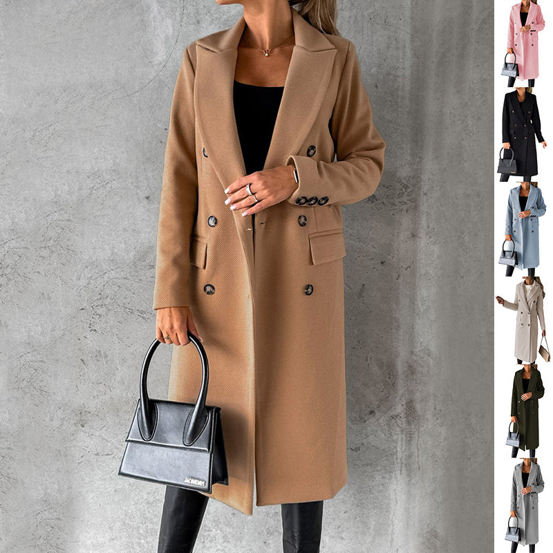 Carmine Juneberry Amberline City Slim Coat 25 Edition, stylish jacket with sleek silhouette and neutral color, displayed on a hanger.