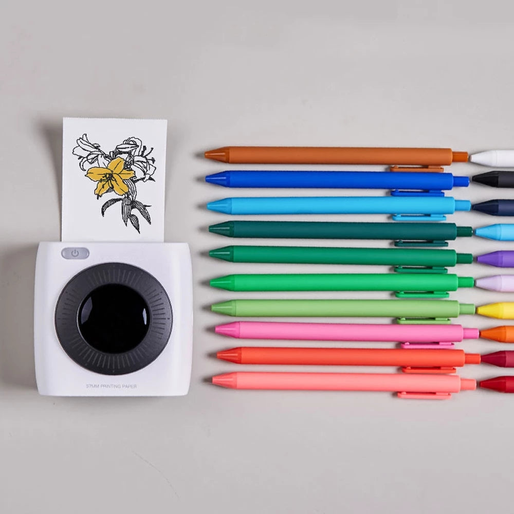 Teal Simba PAPERANG P2 P1 pocket portable Bluetooth printer with sleek design and paper roll visible, ideal for on-the-go printing.