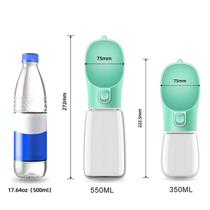Lilac Milo outdoor pet dog and cat water dispenser and feeder with portable bowls for travel and outdoor use.