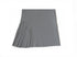 Emerald Hephaestus half-pleated mini skirt in black fabric, showcasing its stylish design and fitted waist.