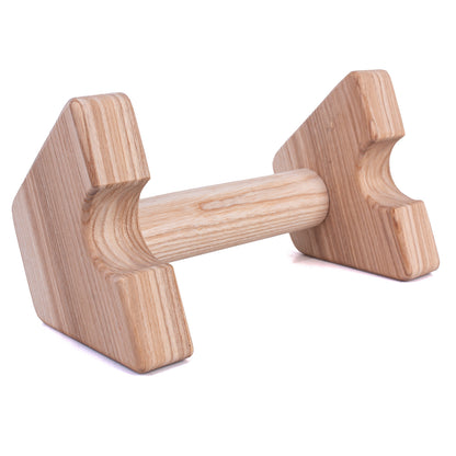 Pair of Jade Theia Ash handles for push-ups and calisthenics with strong grip, shown with textured surfaces for enhanced grip.